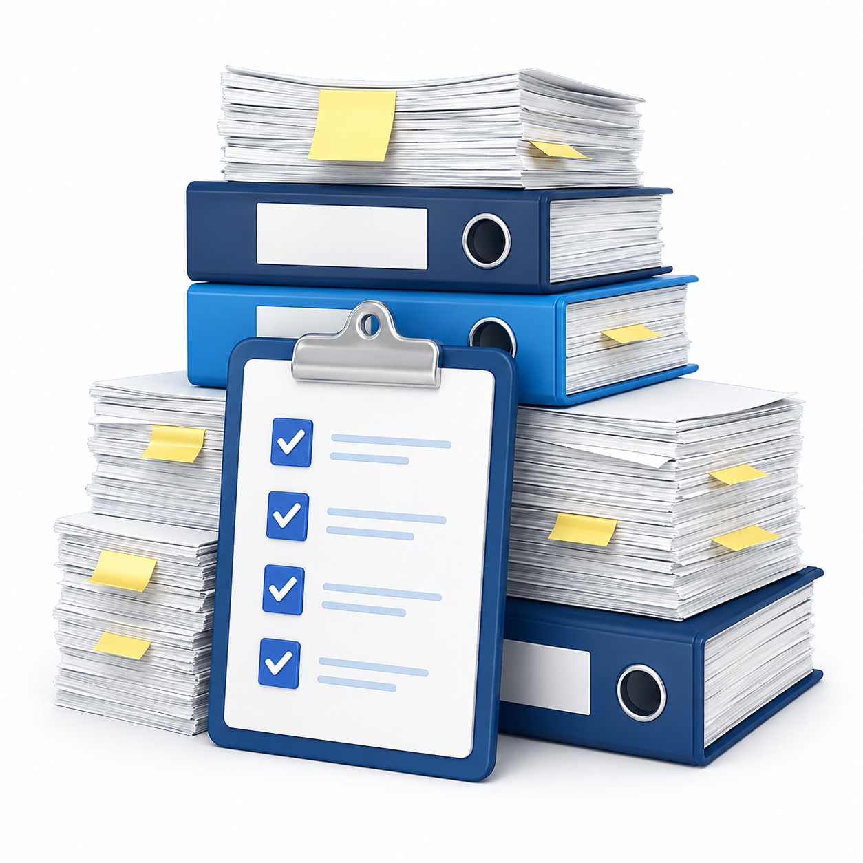 Organized property documents and binders